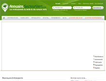 Tablet Screenshot of annuaire.secteur-vert.com